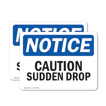 Signmission 3.5 in Height, 5 in Width, Vinyl Decal, Rectangle OS-2PACK-NS-D-35-L-10512